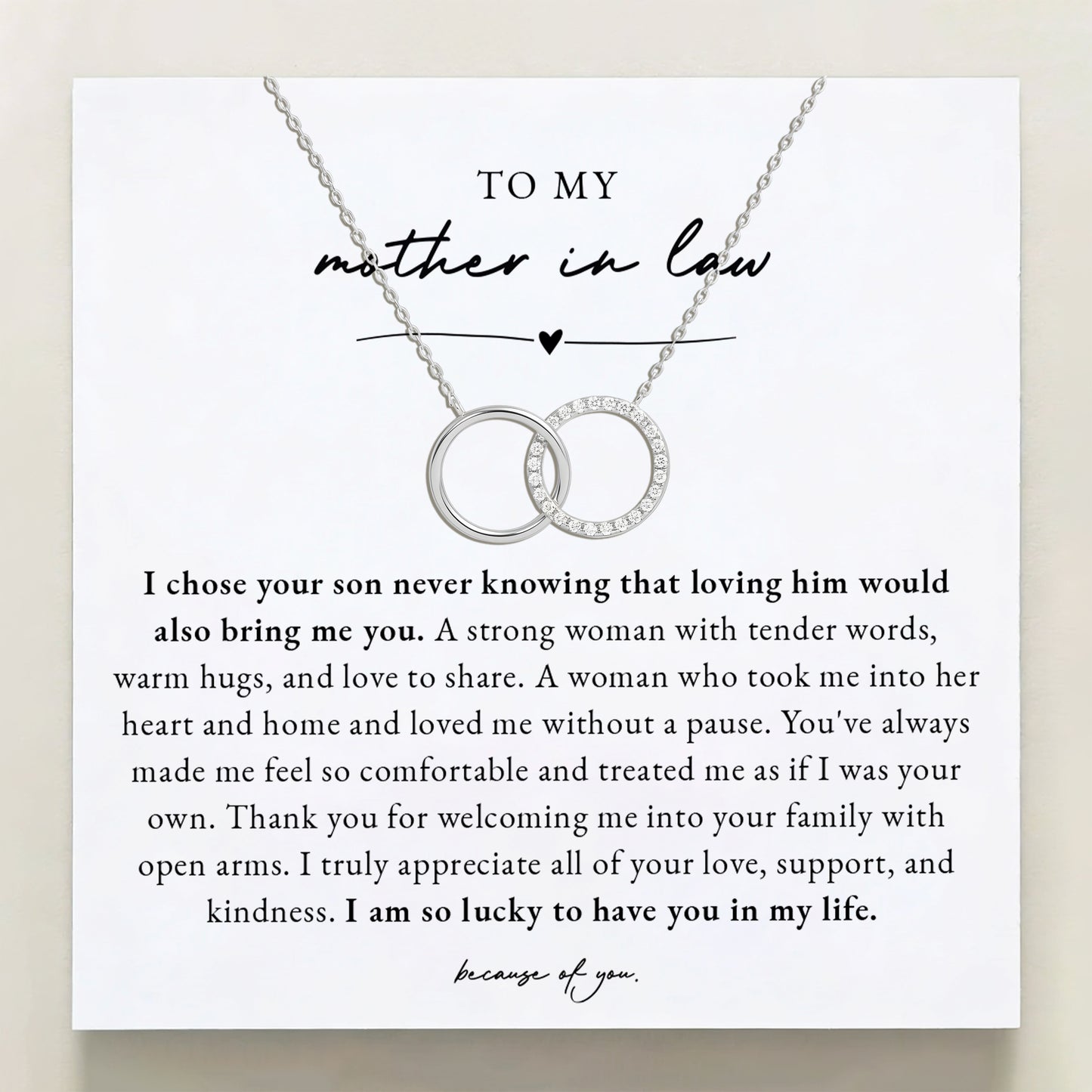 To My Mother In Law | I Chose Your Son