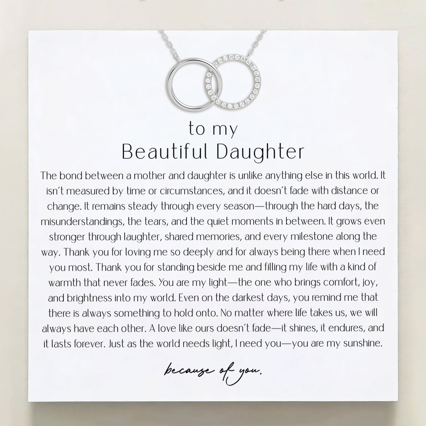 To My Beautiful Daughter — You Are My Light