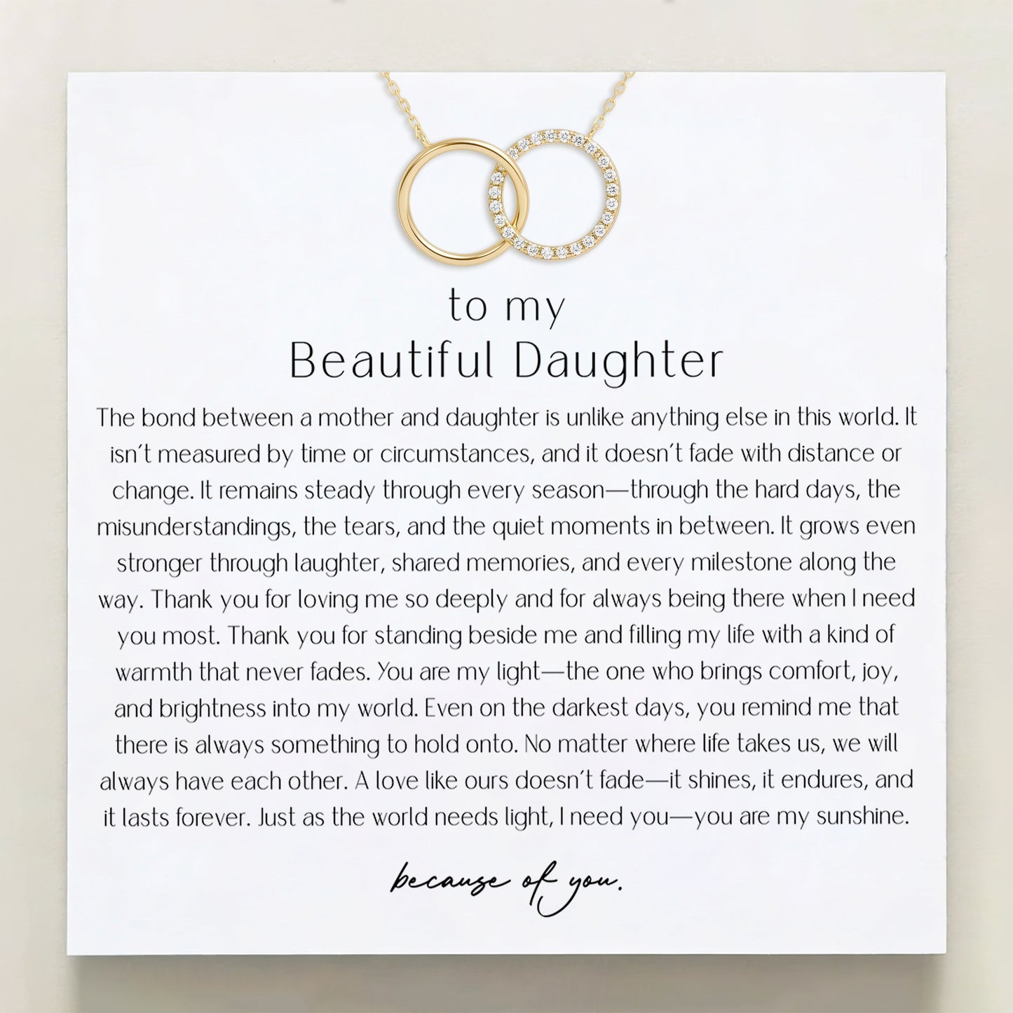 To My Beautiful Daughter — You Are My Light