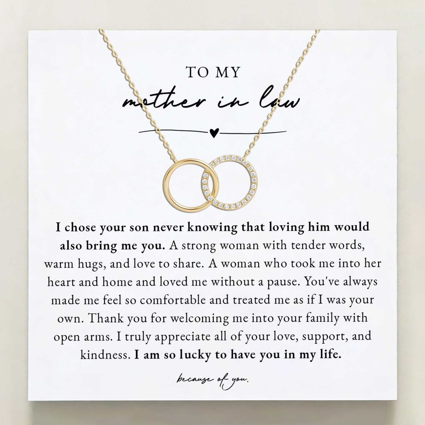 To My Mother In Law | I Chose Your Son