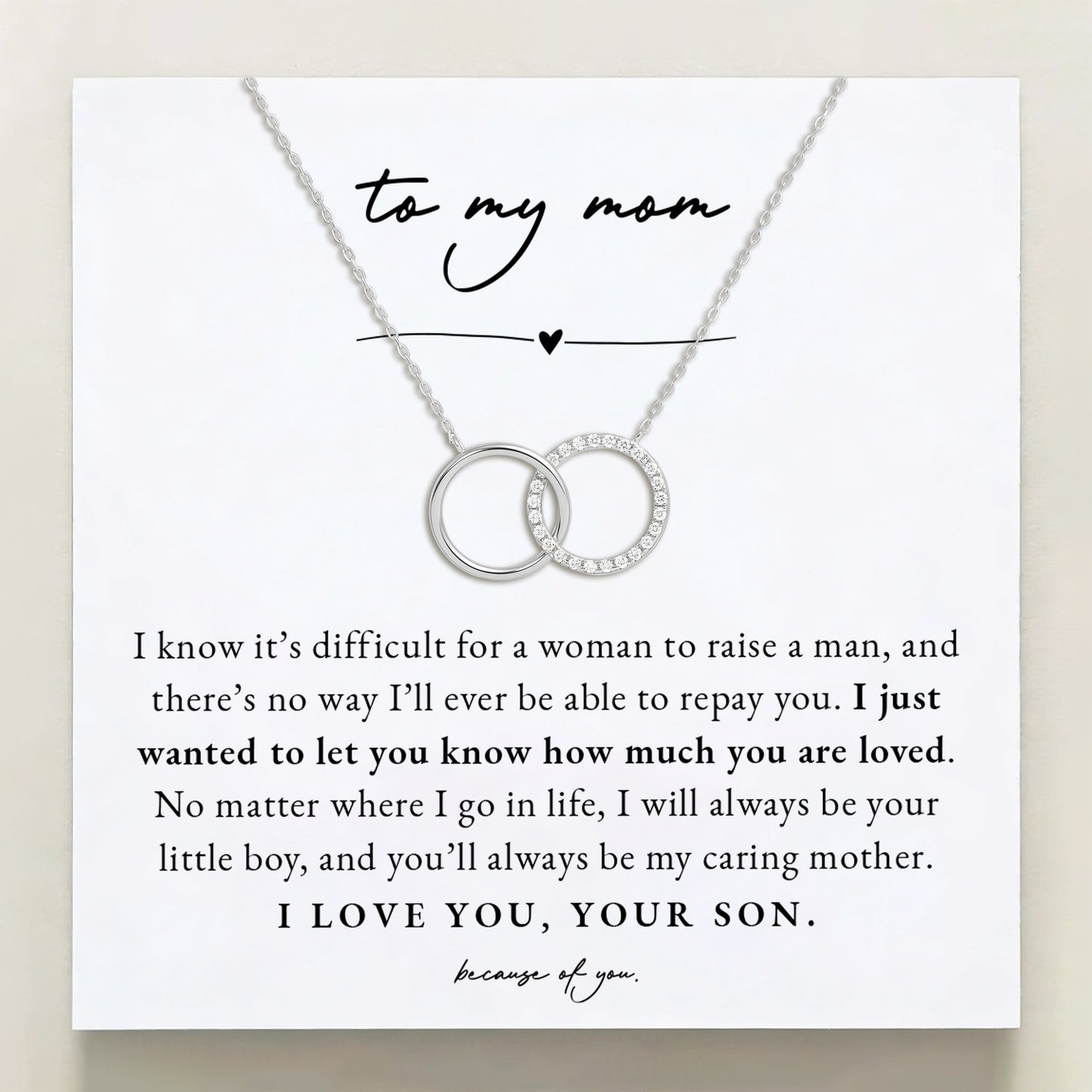 To My Mom From Your Son - Always Your Little Boy
