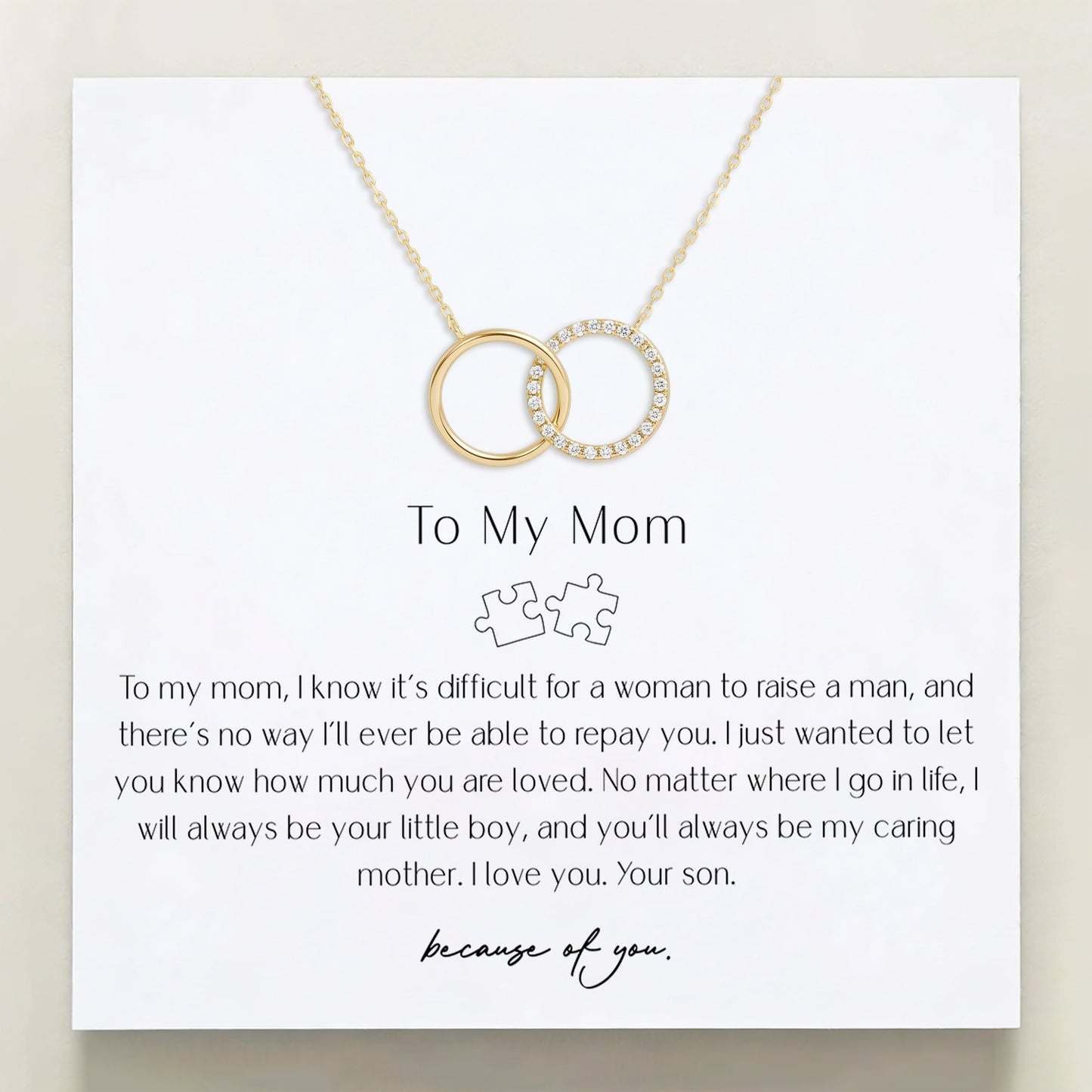 To Mom From Son — Always Your Little Boy