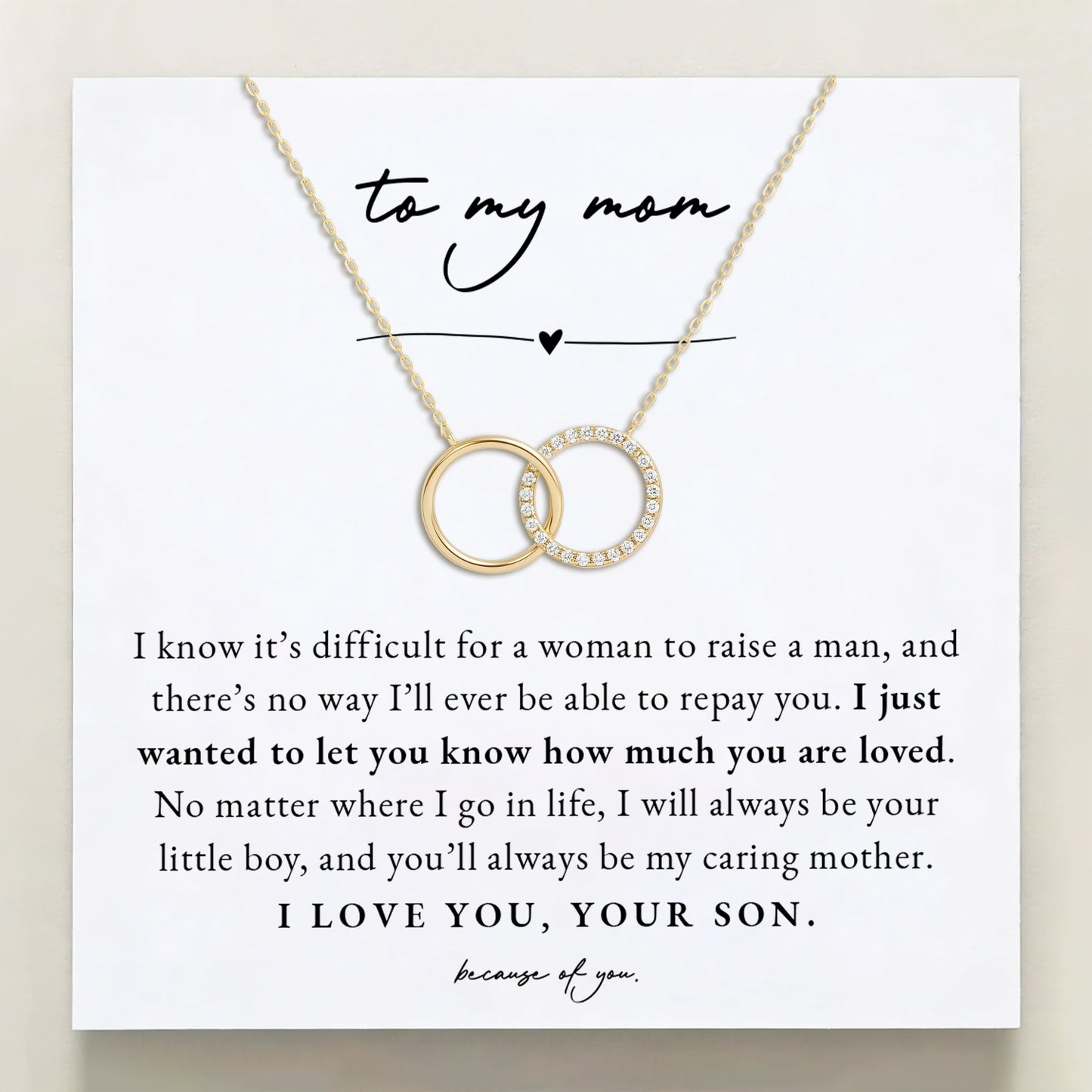 To My Mom From Your Son - Always Your Little Boy