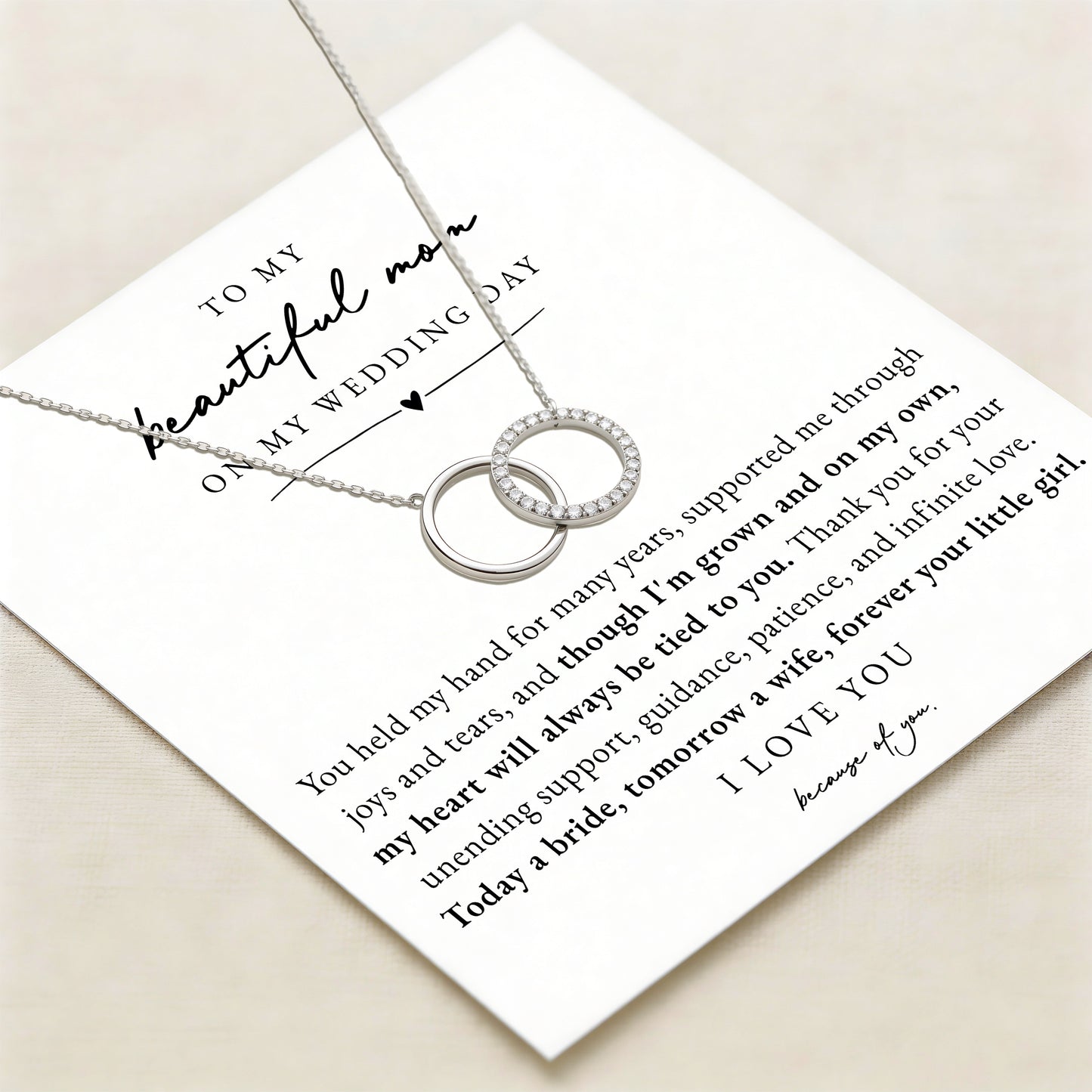 To My Mom On My Wedding Day - Forever Your Little Girl