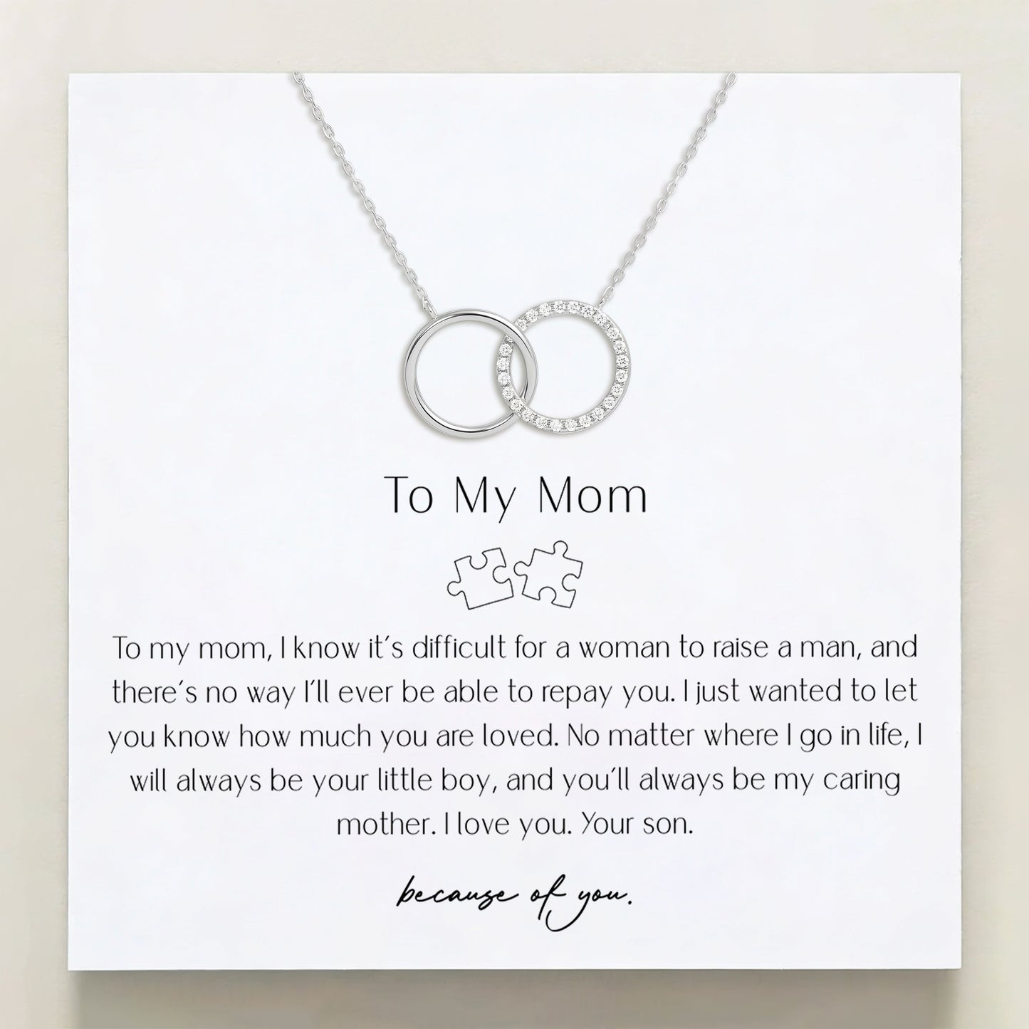 To Mom From Son — Always Your Little Boy